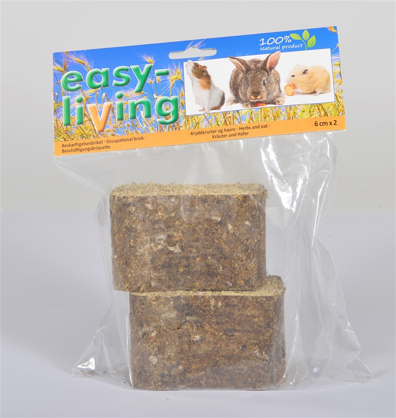 easy-living Beschäftigungsbriquette
mit Kräuter und Hafer